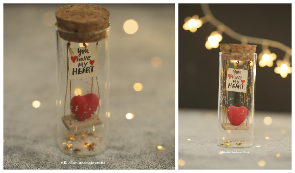 Personalised message in a mini bottle,better than a card Birthday Valentines 