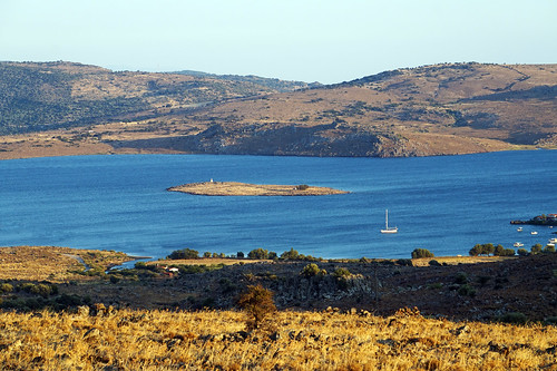 landscape kalloni greece hellas seascape travel summer aegean island