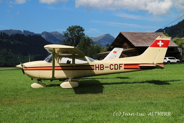 Reims (Cessna) F172M HB-CDF. Zweissimmen (BE), August 31. 2019