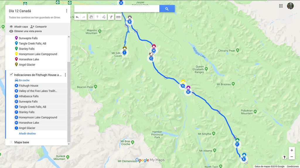 02/08/2019. Jasper. Icefields Parkway (I): cascadas, lagos y glaciares. - Road trip por el oeste de Canadá, pisando un par de veces Alaska (1)