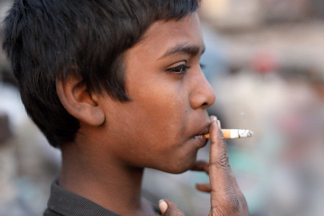 Bangladesh, street boy in Dhaka