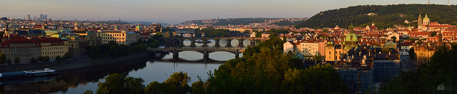 Ranní Praha panorama