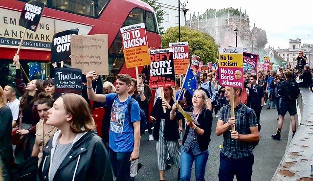 Brexit protests, Westminster, London, 3 September 2019