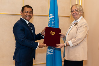 NEW PERMANENT REPRESENTATIVE OF MALAYSIA PRESENTS CREDENTIALS TO THE DIRECTOR-GENERAL OF THE UNITED NATIONS OFFICE AT GENEVA