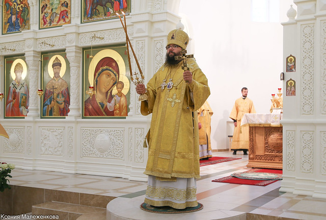 Первое архиерейское Богослужение в храме святого князя Андрея Боголюбского на Волжском