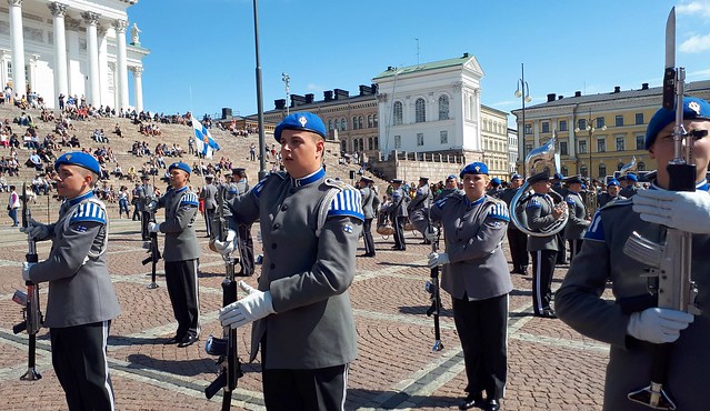 20190719 (02) Varusmiessoittokunta Vartioparaati Tattoo Conscript Band Changing the Guard Senaatintori Helsinki Suomi Finland EU