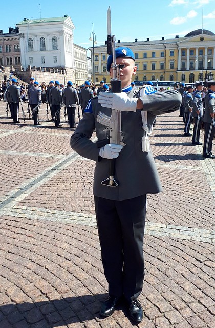 20190719 (03) Varusmiessoittokunta Vartioparaati Tattoo Conscript Band Changing the Guard Senaatintori Helsinki Suomi Finland EU