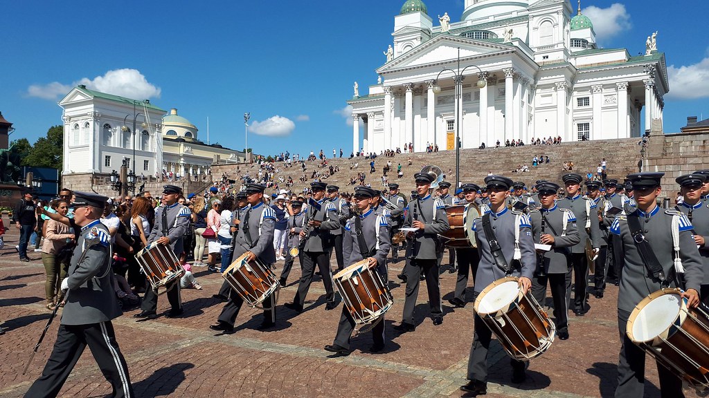 20190719 (15) Varusmiessoittokunta Vartioparaati Tattoo Conscript Band Changing the Guard Senaatintori Helsinki Suomi Finland EU