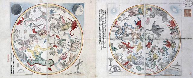 Japanese Map of Western Constellations