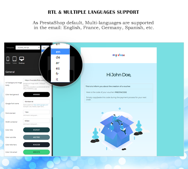 ap dove responsive prestashop email template 2019