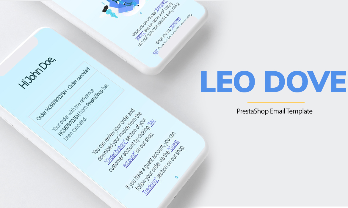 Leo Dove - Creative PrestaShop Email Template