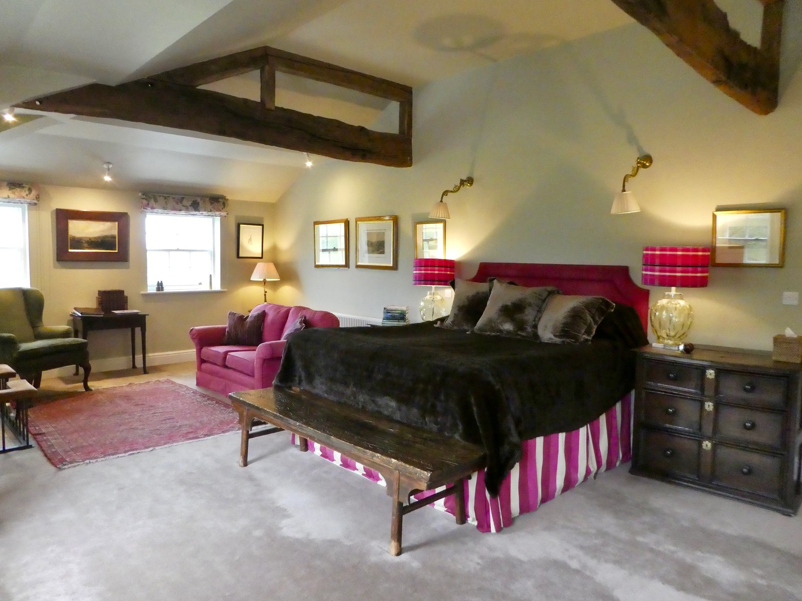 Bedroom, at the Inn at Whitewell, Clitheroe 