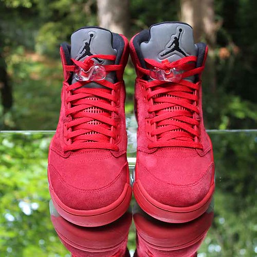Nike Air Jordan 5 Retro “Red Suede” Men’s Size 11.5 Black 136027-401 | by reddealsonline