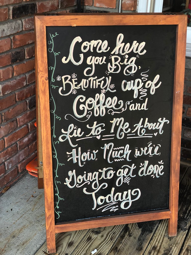 coffee chalkboard