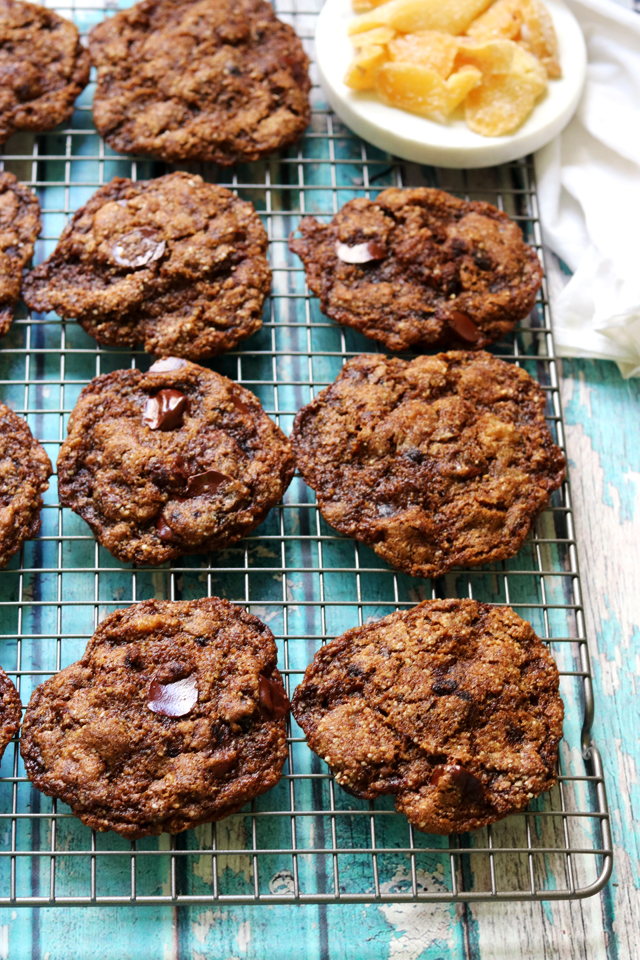 Spicy Hazelnut and Ginger Chocolate Chip Cookies