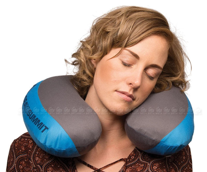 【Sea to Summit 澳洲 50D 充氣頸枕《海軍藍》】STSAPILPREMYHA/護頸枕/便攜式旅行枕/飛機枕