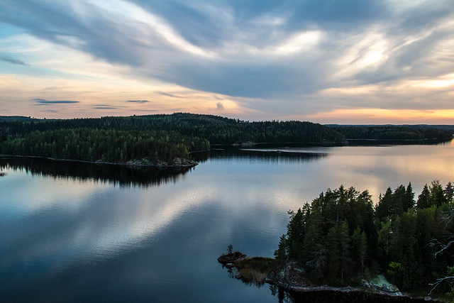 above the lake Saimaa