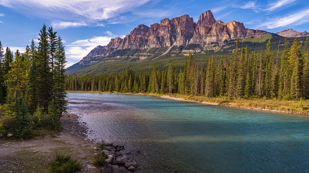 Castle Mountain | Castle Mountain and the Bow River in Banff… | Flickr