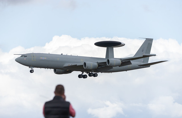 Boeing E3 Sentry on approach