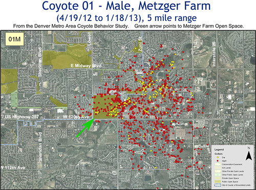 Metzler Ranch Map Locations for Metzger Farm Coyotes, Photo 1 of 3 | A trackin… | Flickr
