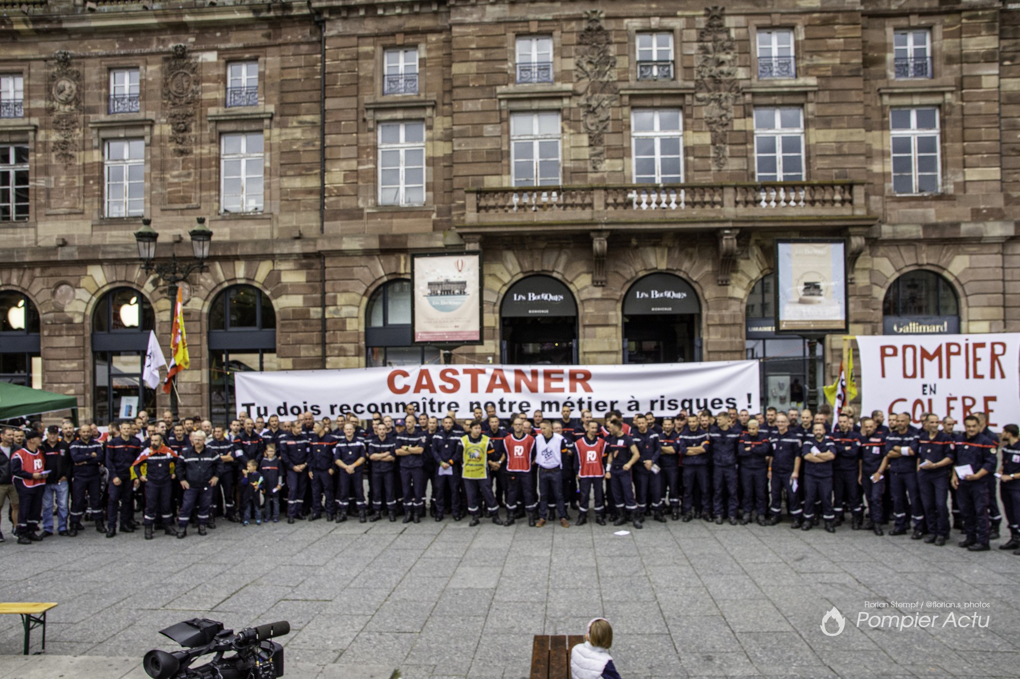 Manifestation des Sapeurs-Pompiers à Strasbourg 07/09/2019