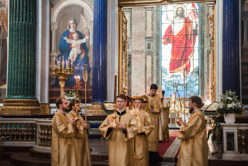 8 сенября 2019, Литургия в Исаакиевском соборе / 8 September 2019, Divine Liturgy in the Saint Isaac's Cathedral