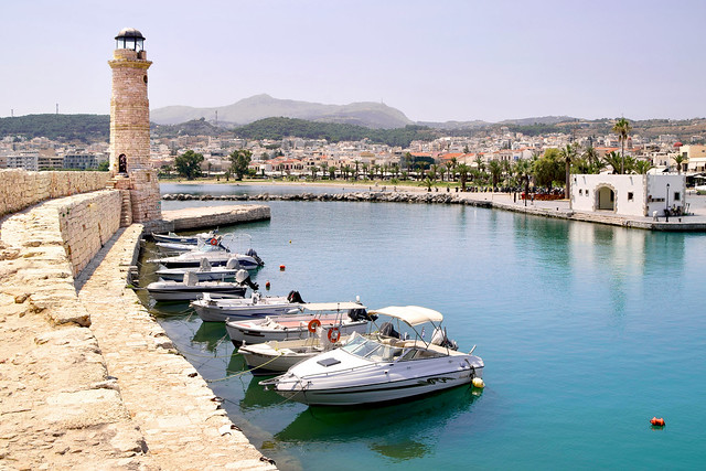 Rethymno Harbour, Crete, Greece