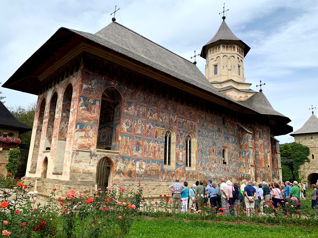 Visitors to Moldovita Monastery, Romania, Photo by CRudin