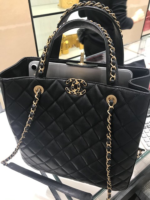 Chanel, black bag