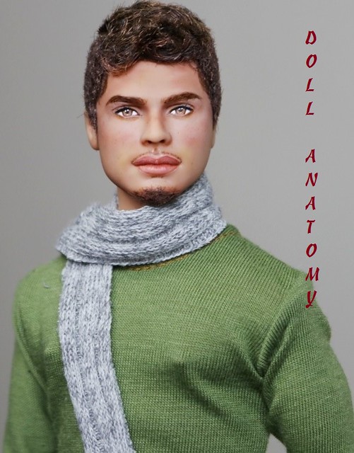 Salum (pronounced sah- LOOM)- OOAK Customized Texas A&M University Ken Repaint. Wigged Doll Customized by DollAnatomy.com