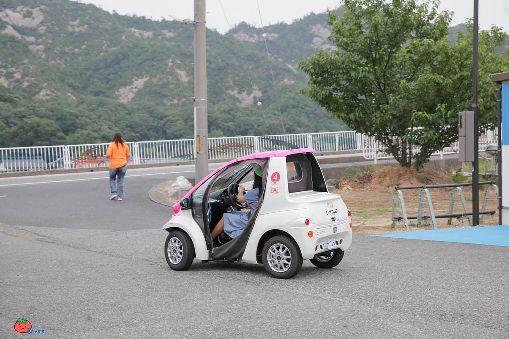 【鳥取自由行景點】日本百景浦富海岸，自駕租超小型EV電動車コムス！