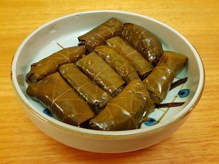 Dolmades from a tin