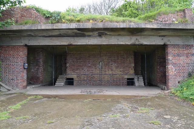 One of the three emplacements