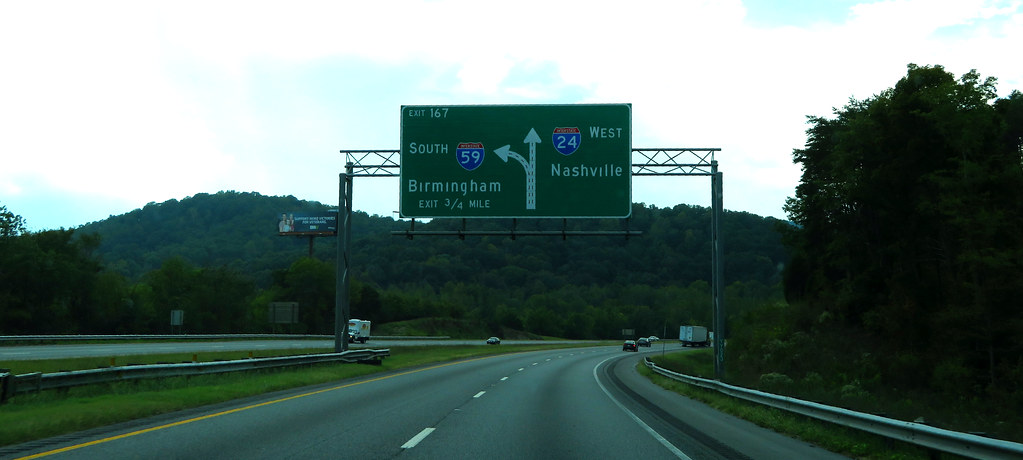 Junction of Interstate 24 and 59, Wildwood, Georgia