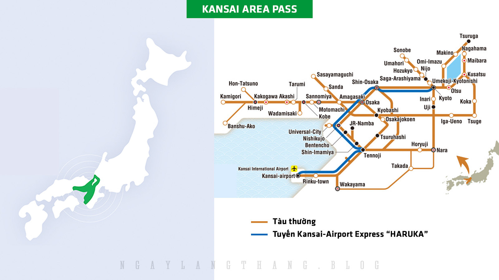 Kansai Area Pass-ngaylangthang