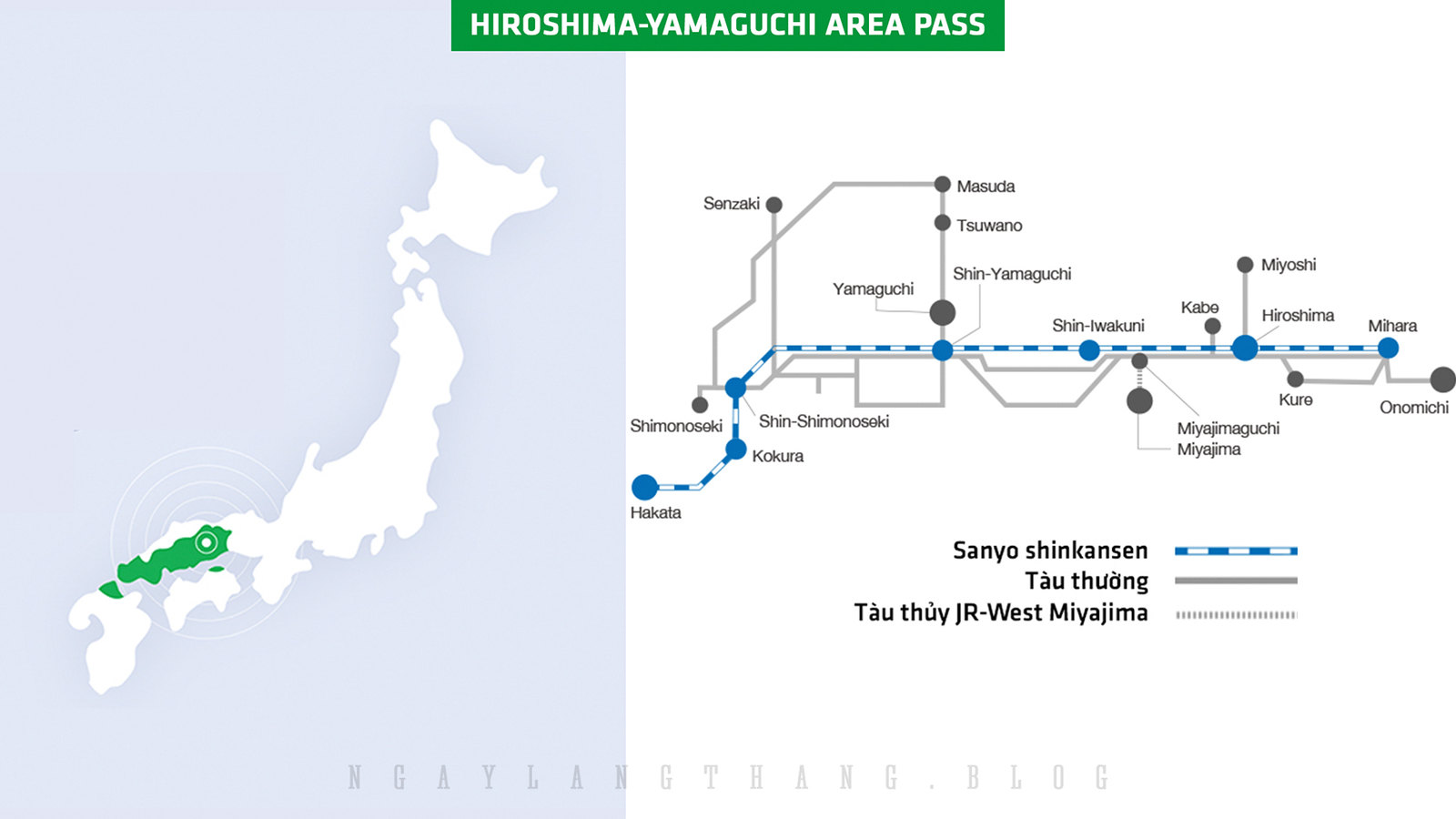 Hiroshima-Yamaguchi Area Pass-ngaylangthang