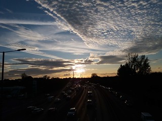 Sunset over the A40, Perivale