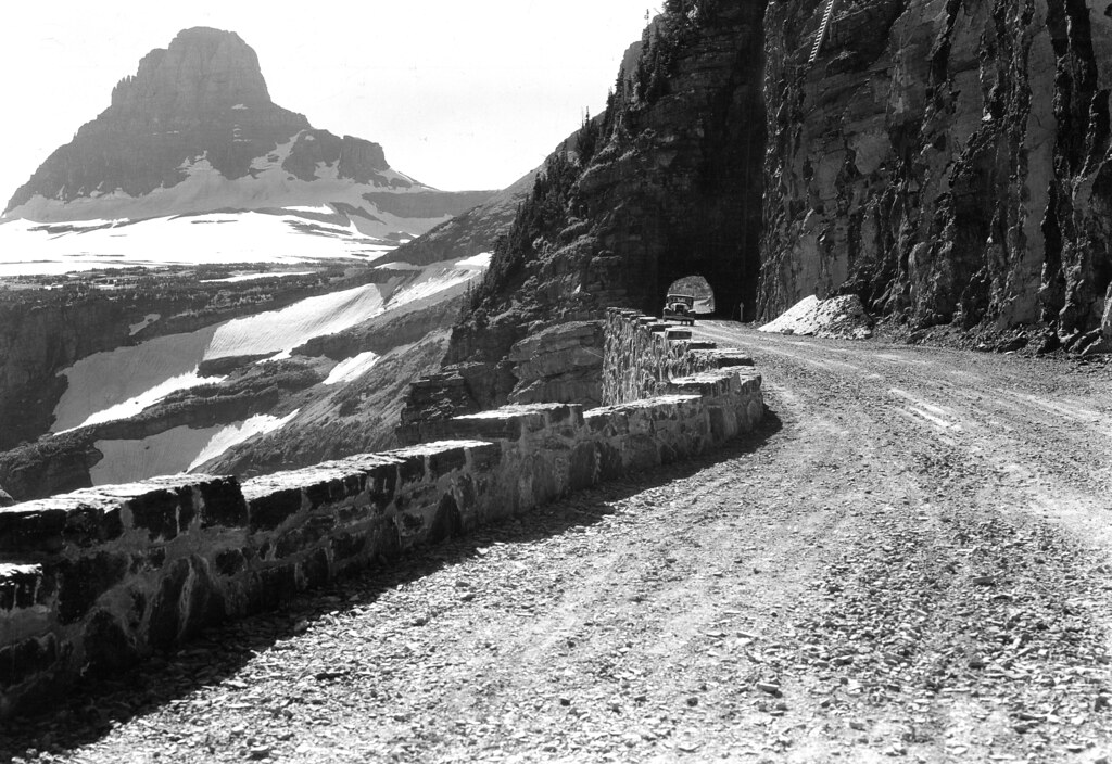 Historic Photo of The Going-to-the-Sun Road | The Going-to-t… | Flickr