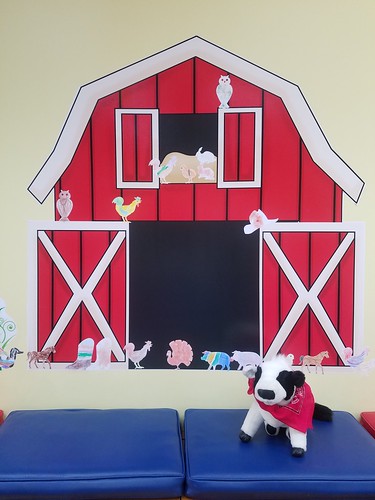 Farm play in the Discover, Learn, and Grow Room