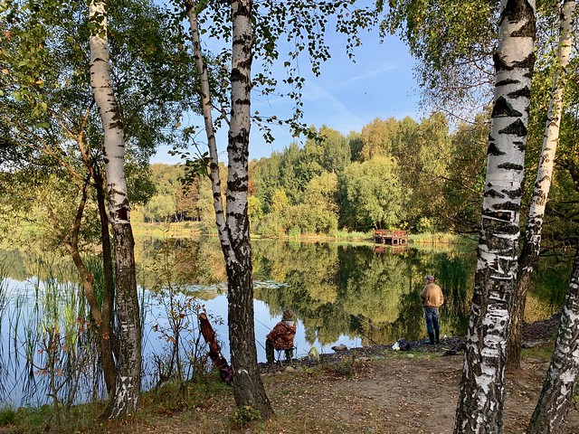 Fishing in autumn