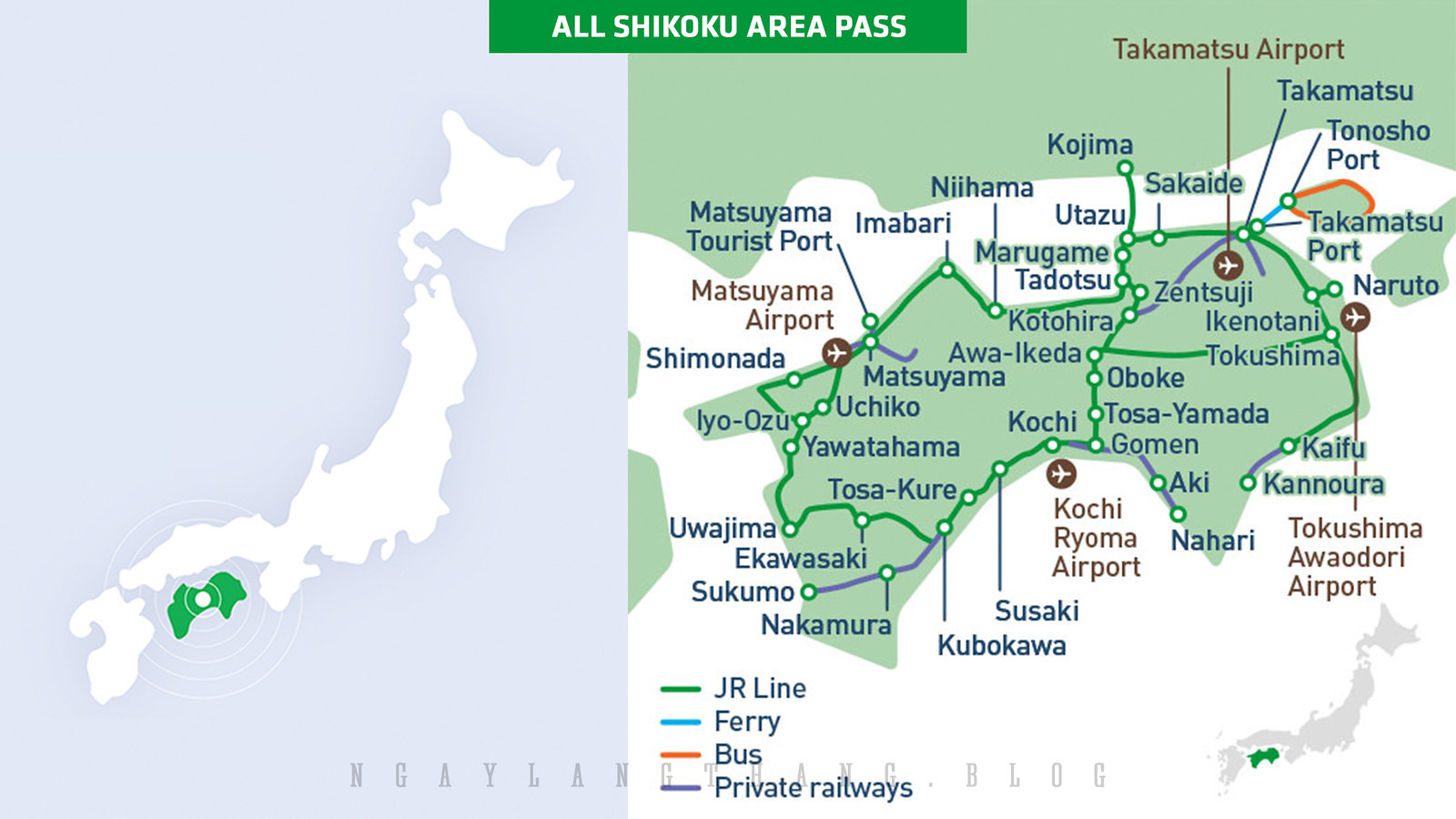 All Shikoku Area Pass-ngaylangthang