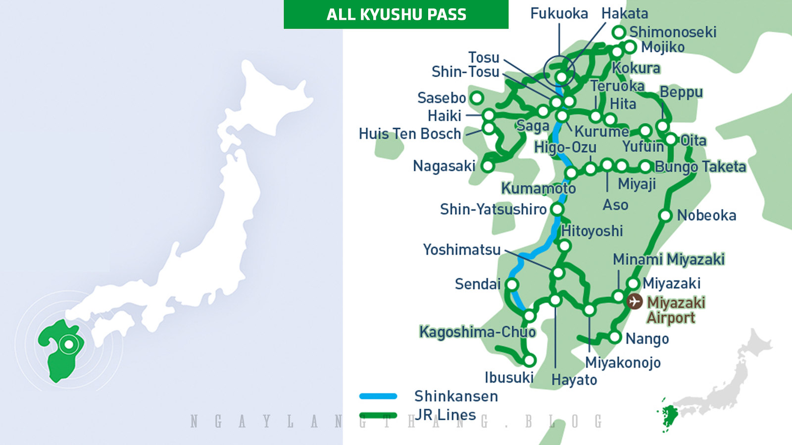 All Kyushu Area Pass-ngaylangthang
