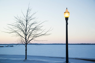 Sunset on Lake Erie in February