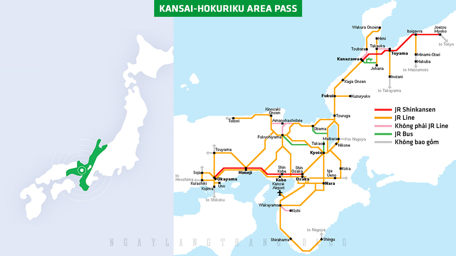 Kansai Area Pass-ngaylangthang