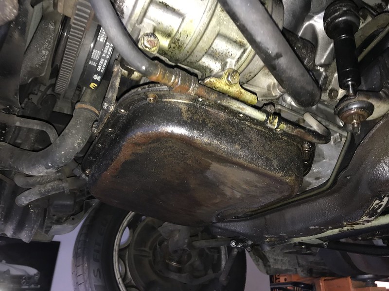 M117 lower oil pan replacement