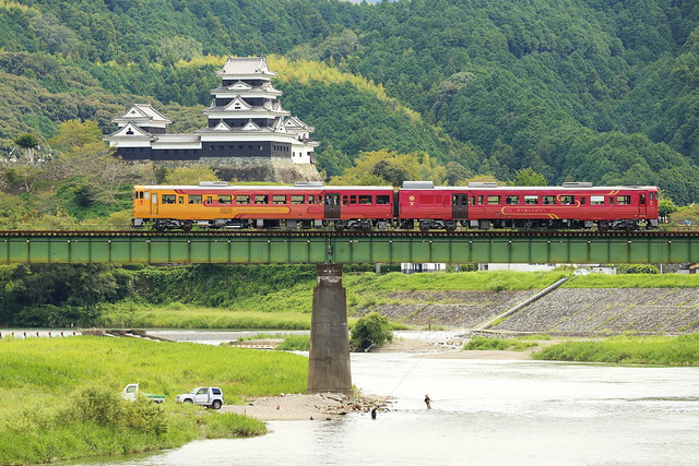 Castle and train