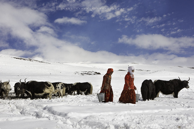 Mujeres kyrgyz en Kas Goz, Pamir. Afganistán.
