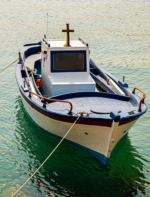 Greek Fishing Boat - Town Harbour (Kokkari - Samos) (Panasonic Lumix S1 & Lumix S 24-105mm f4 Zoom) (1 of 1)
