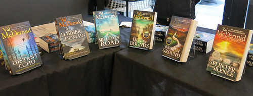 Val McDermid books at UBS stall