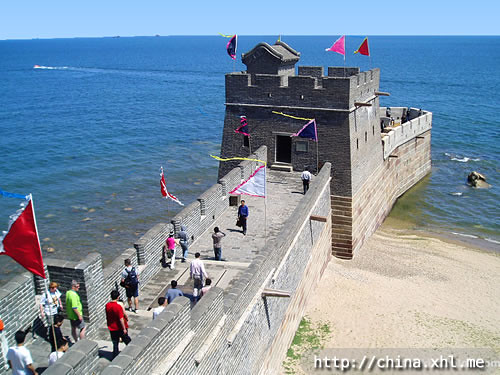 ShanHaiGuan Great Wall, near BeiDaiHe, where the Great Wall meets the sea